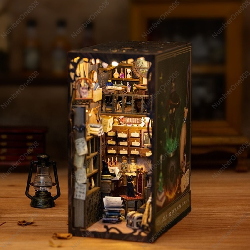 Wooden Bookstore Model DIY, 3D - Model Kit Wood recension och pris