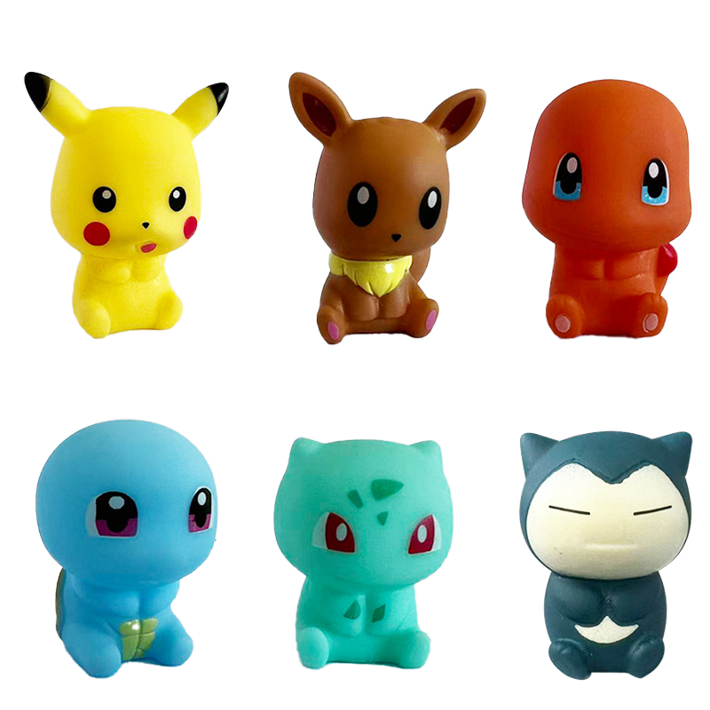 6Pcs Pokemon Bath Toys Pikachu - Model Kit Eevee recension och pris
