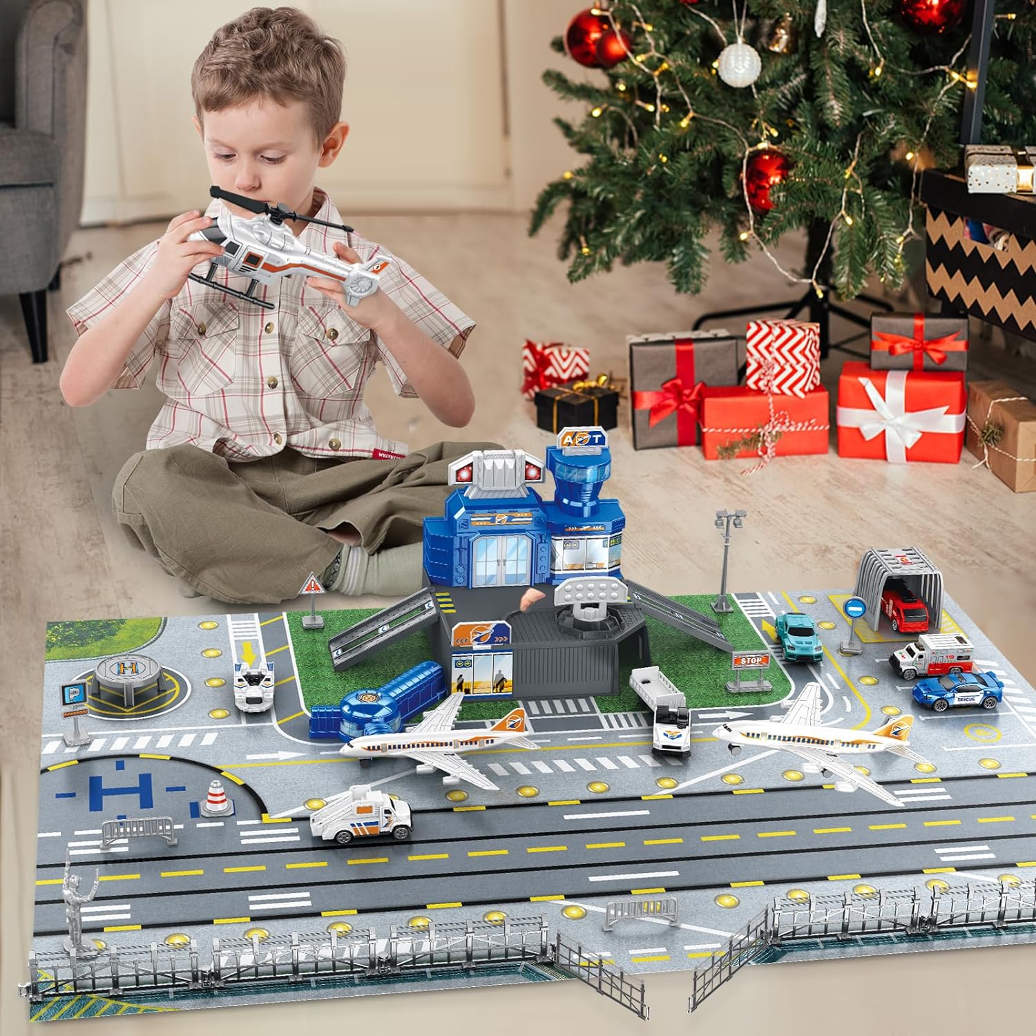 Children's Airport Scene Toy S - Model Kit Planes recension och pris