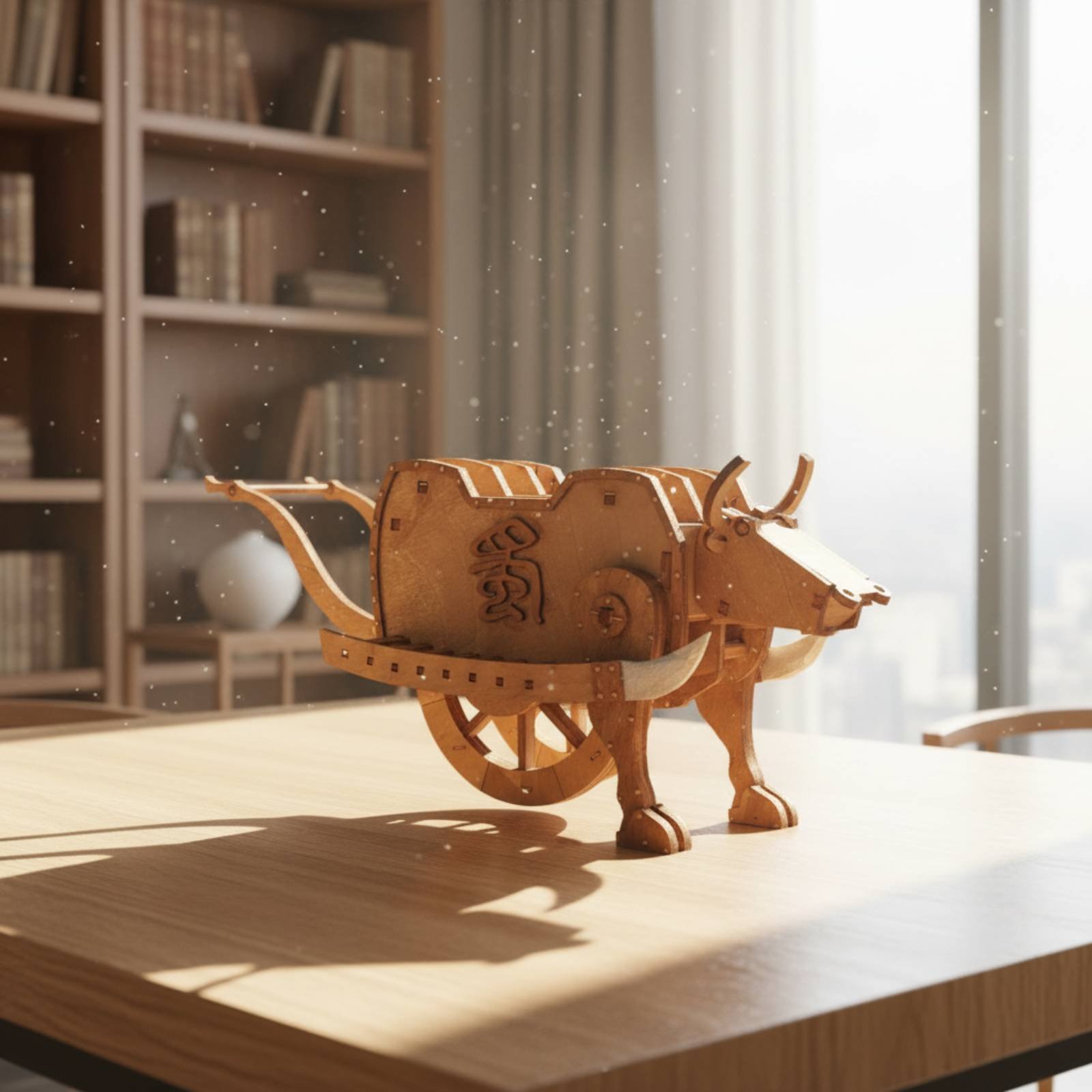 Zhuge Liang Wooden Ox Assembly - Model Kit Wood recension och pris