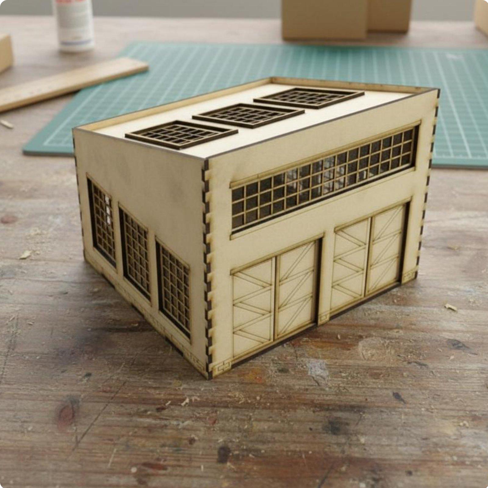 Wartime Vehicle Repair Factory - Model Kit Wood recension och pris