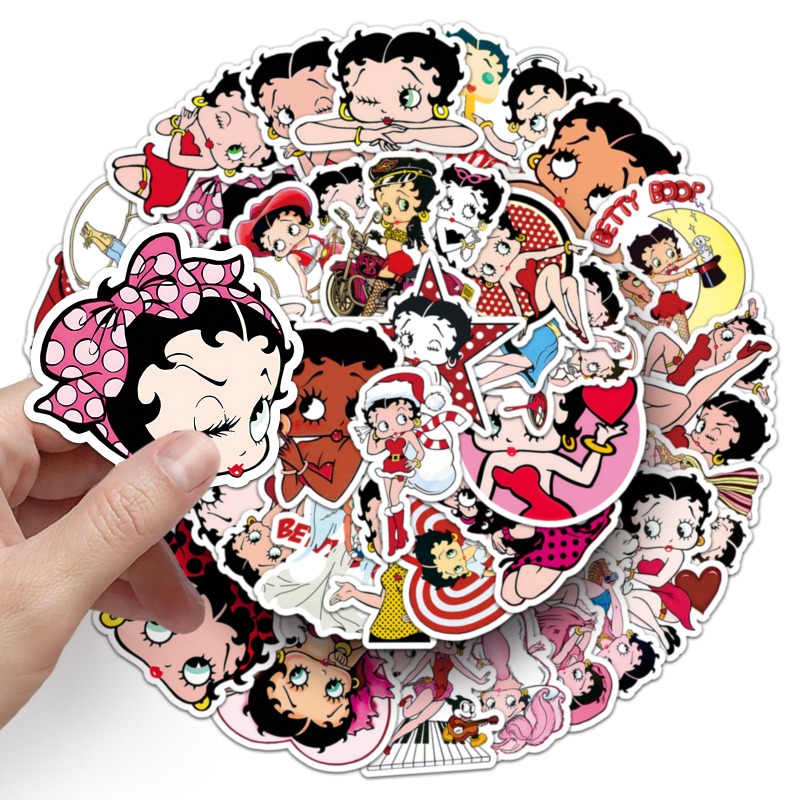 Betty Boop 50 stickers high co - Model Kit Girl recension och pris